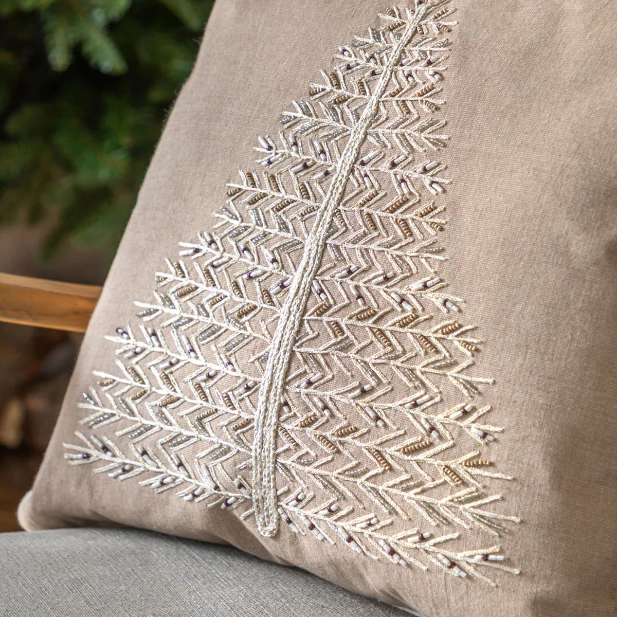Gallery Direct Pearly White Single Tree Cushion - Image 5