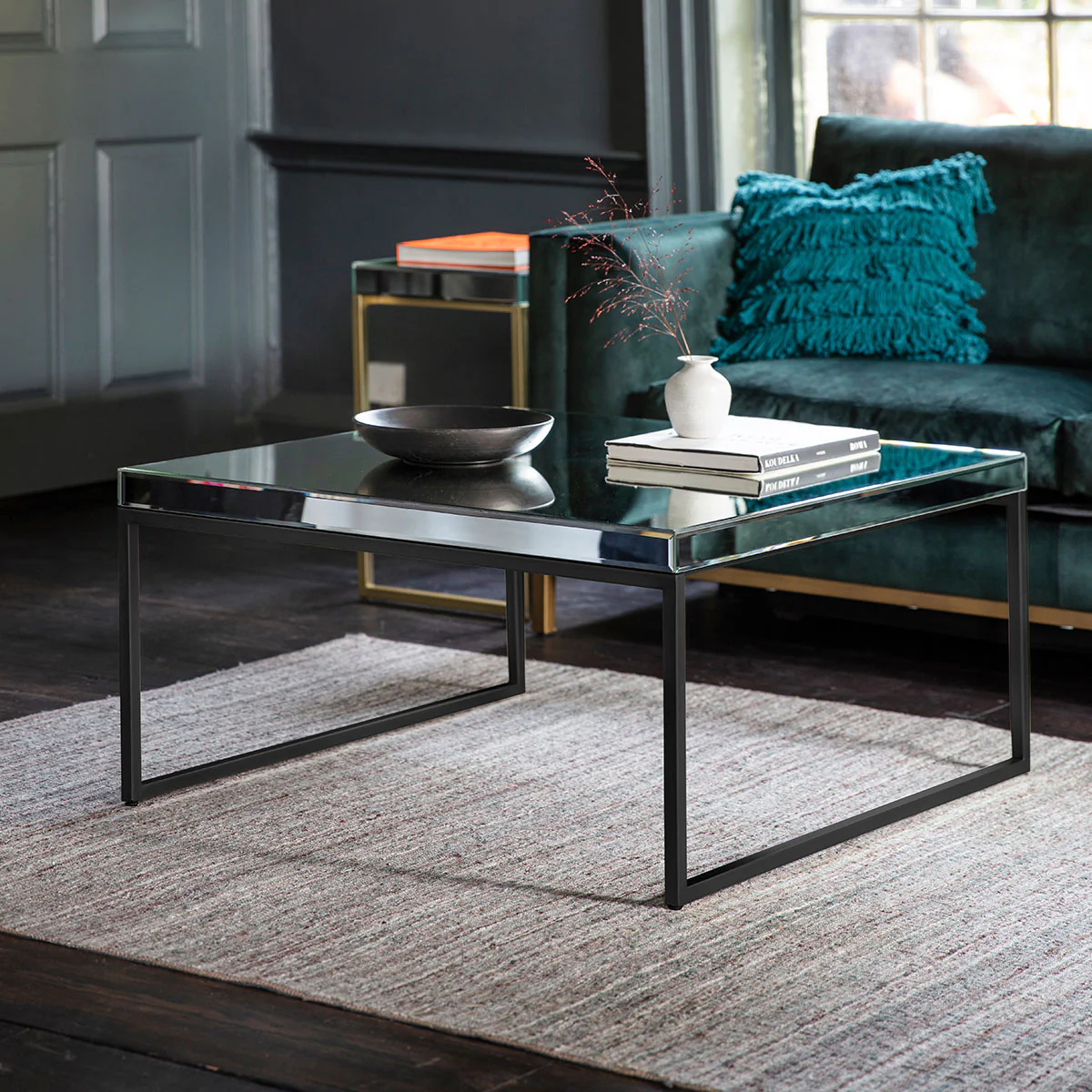 Gallery Direct Pippard Coffee Table Black 900x900x460mm - Image 3
