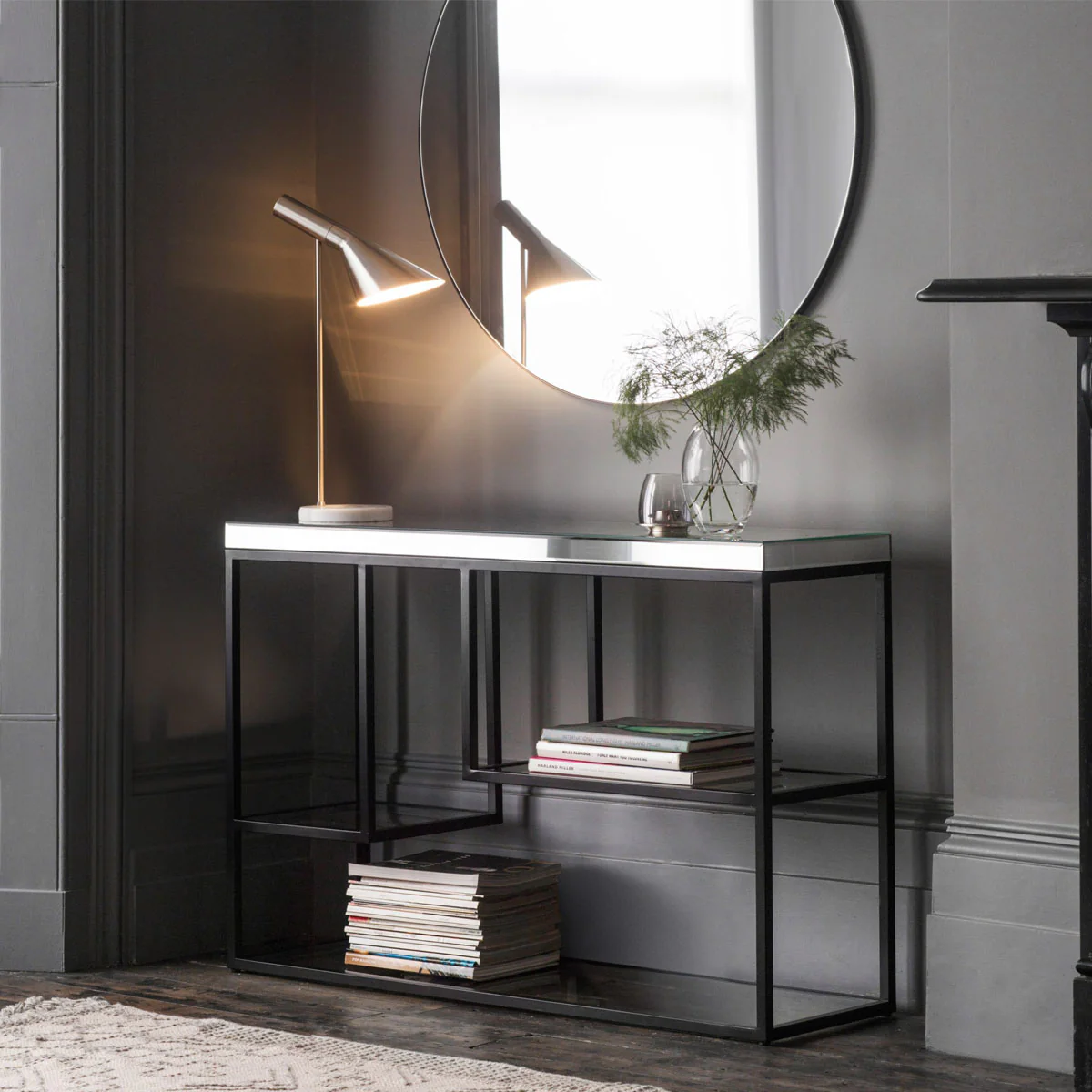 Gallery Direct Pippard Console Table Black 1200x360x820mm - Image 6