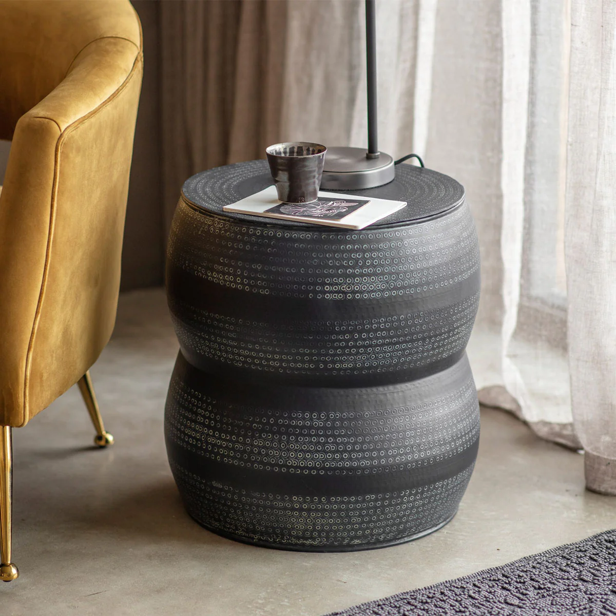 Gallery Direct Rai Side Table 450x450x480mm - Image 4