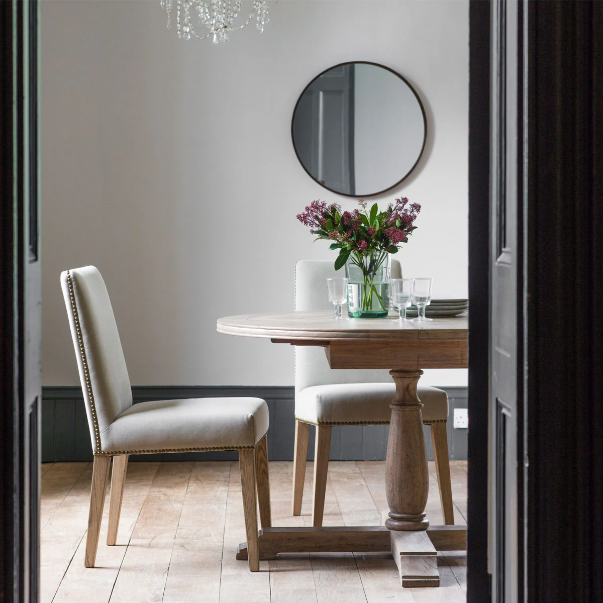 Gallery Direct Rex Dining Chair Cement Linen (2pk) - Image 6