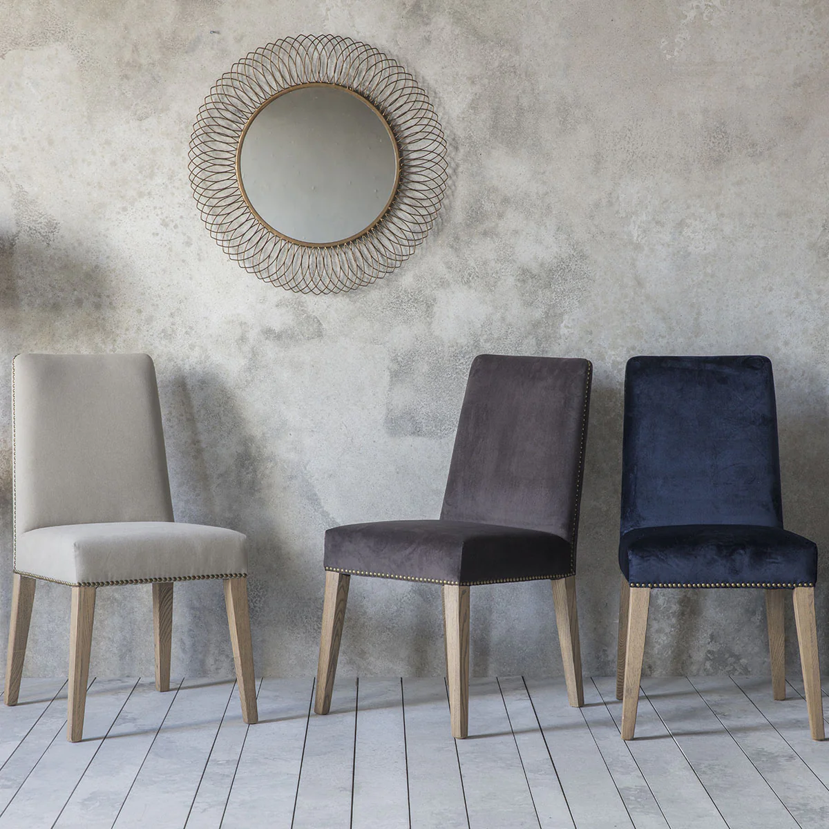 Gallery Direct Rex Dining Chair Cement Linen (2pk) - Image 7