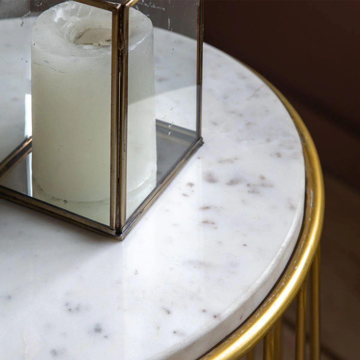 Gallery Direct Riley Side Table Gold - Image 3