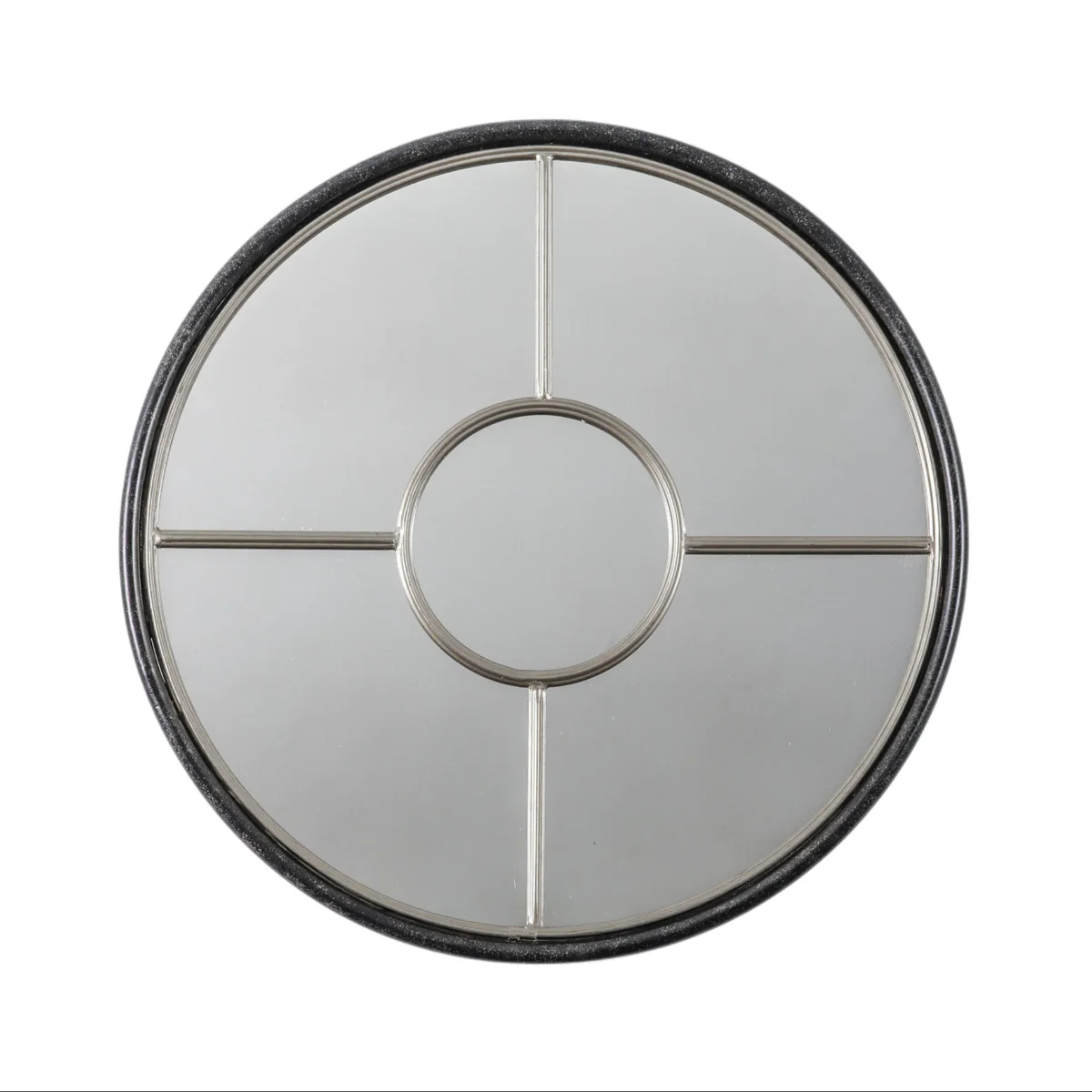 Gallery Direct Rocca Round Mirror Silver 600x30x600mm