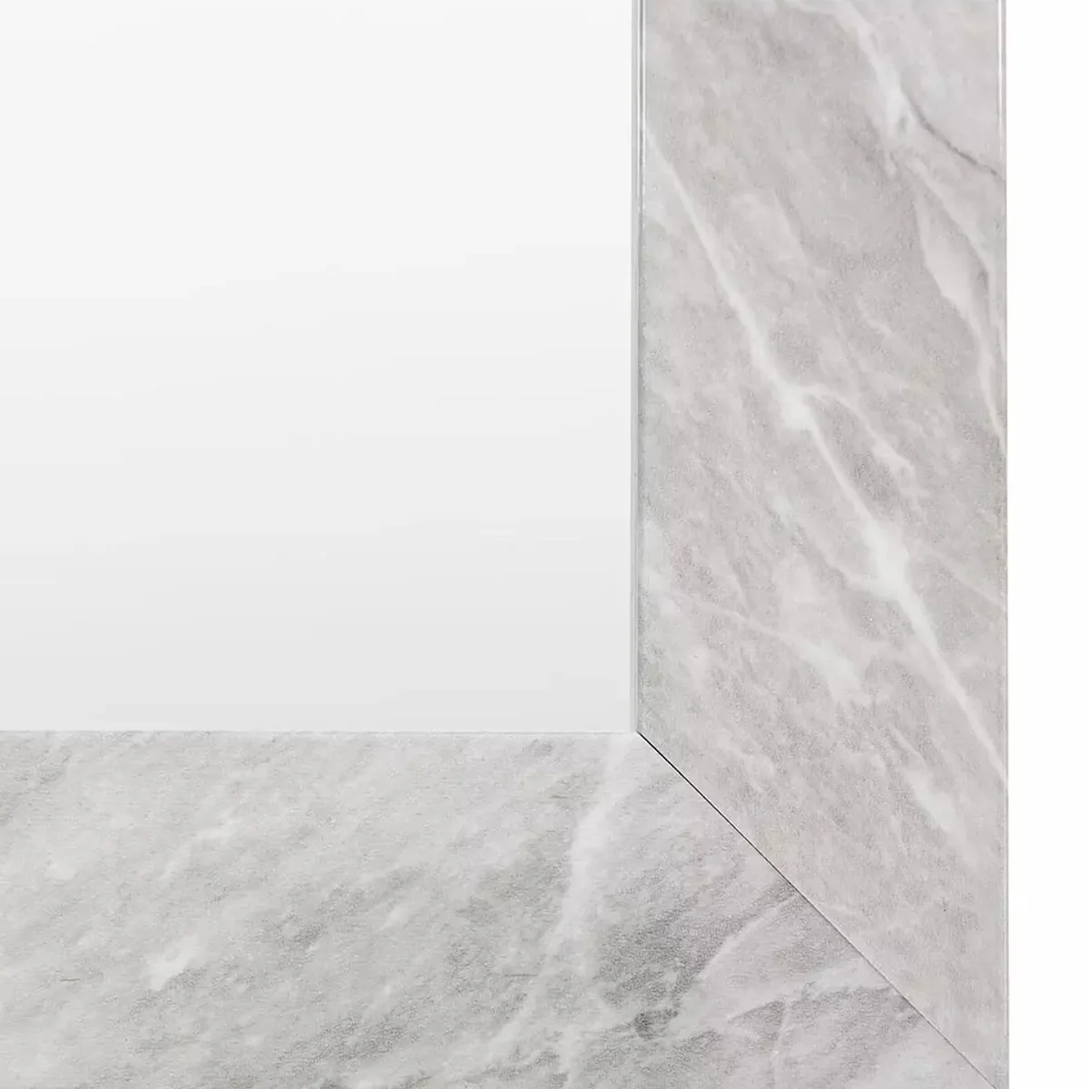 Gallery Direct Romano Rectangle Mirror Marbled White 570x770mm - Image 3