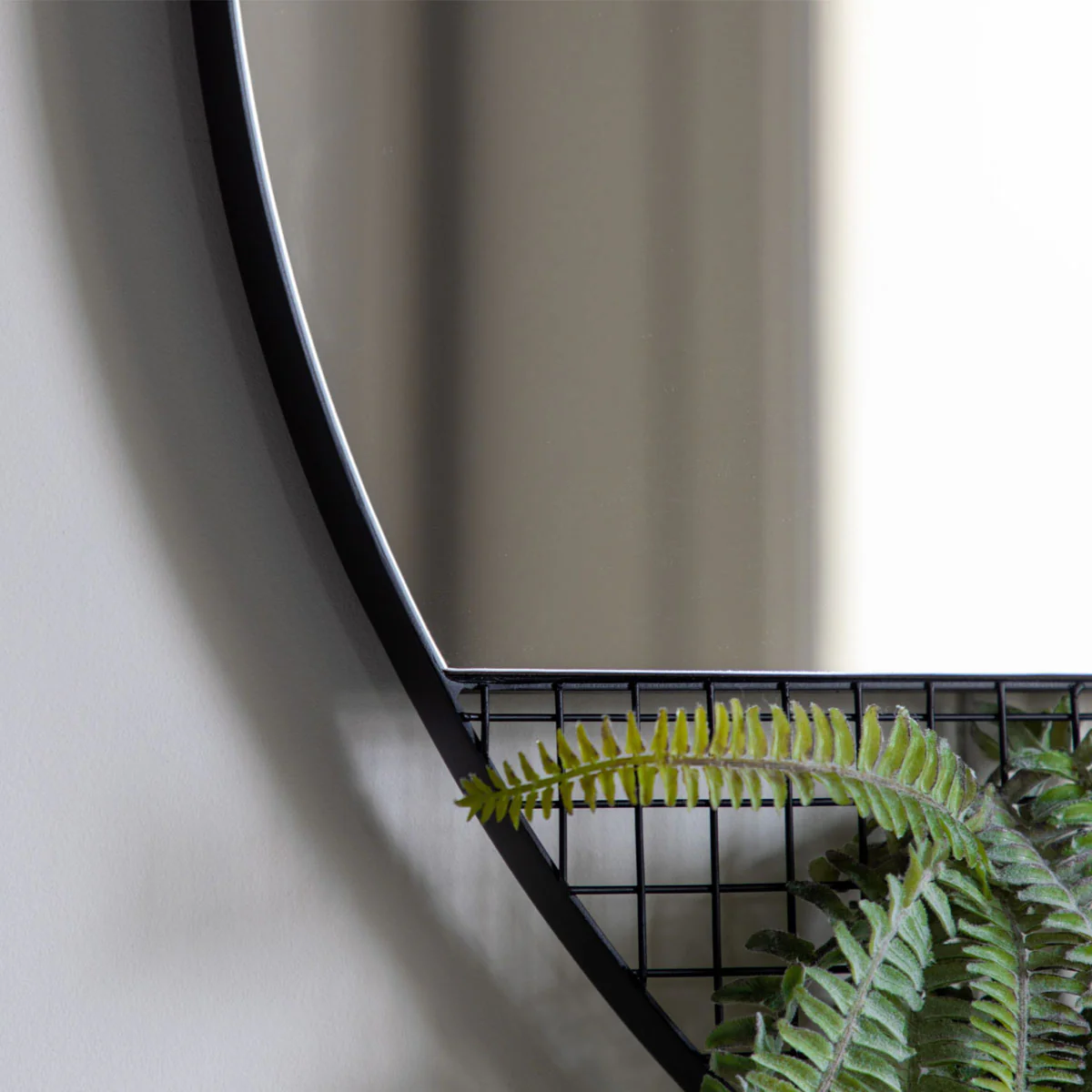 Gallery Direct Roosevelt Mirror Black 800x20x800mm - Image 3
