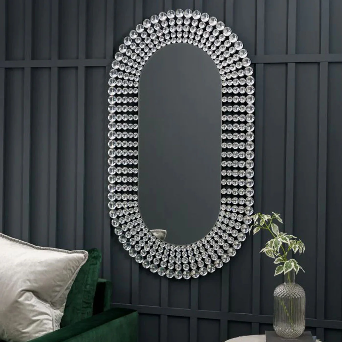 Gallery Direct Sharrington Oval Mirror 700x1210mm - Image 3
