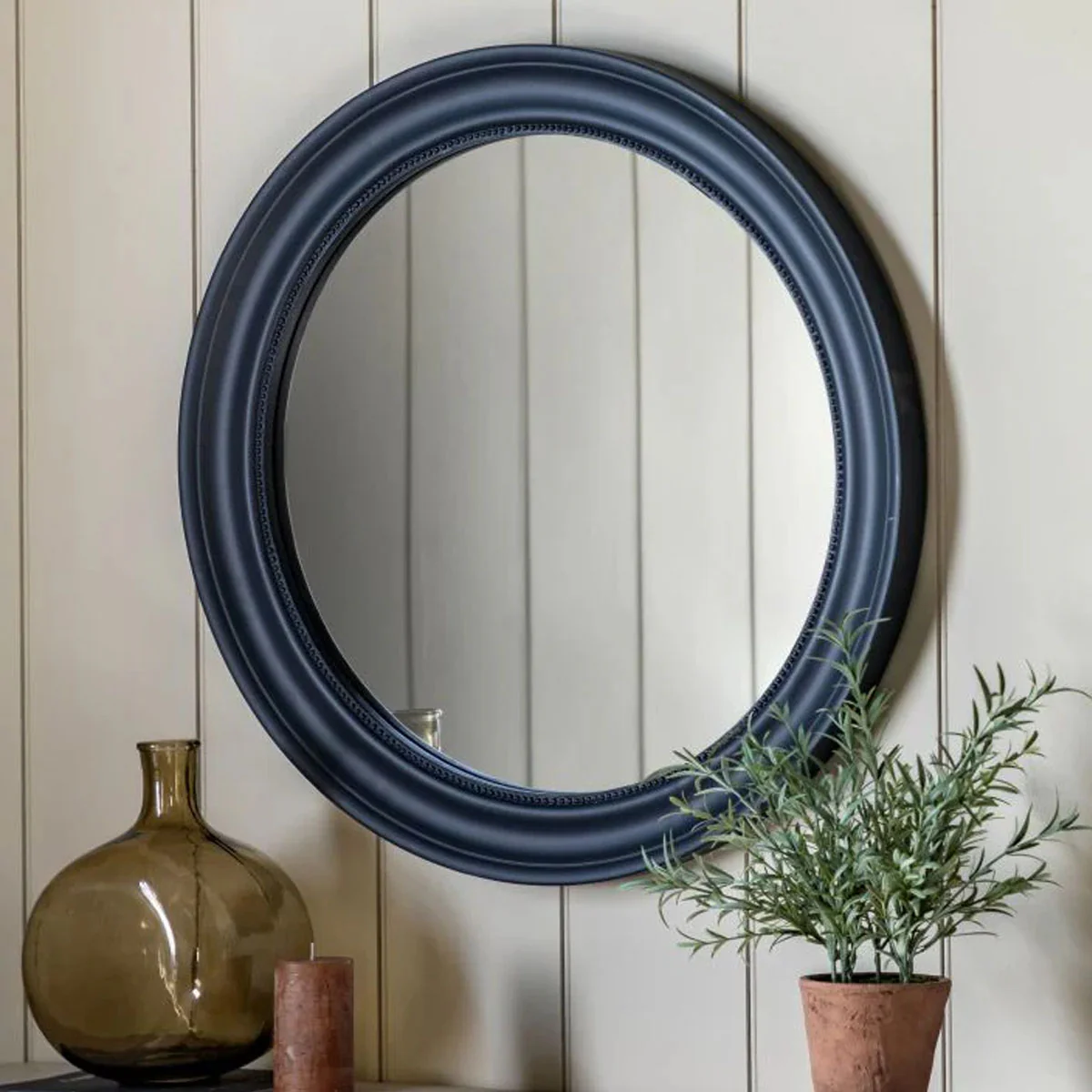 Gallery Direct Sherwood Round Mirror Lead 800mm - Image 6