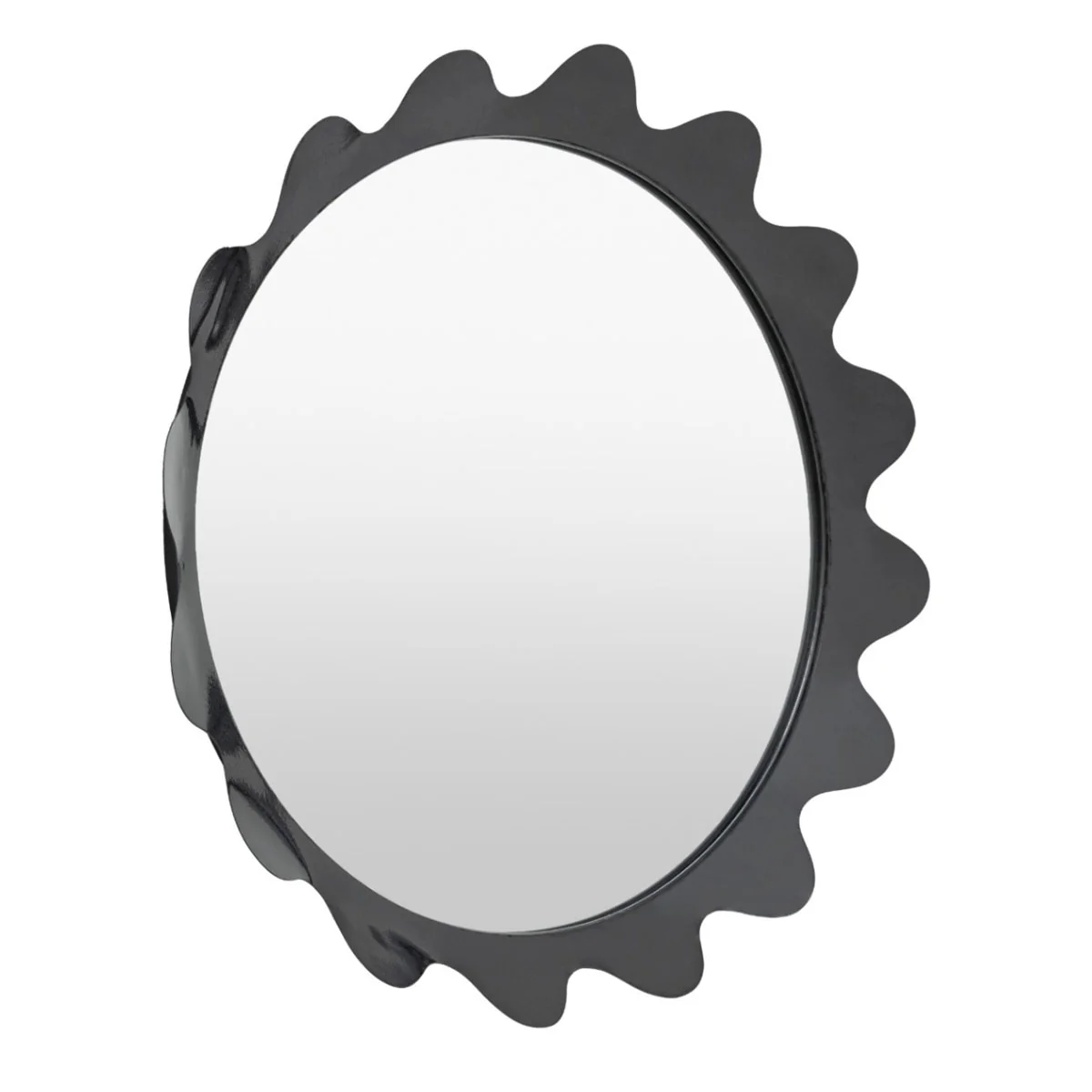 Gallery Direct Shoreditch Round Mirror Charcoal 600mm - Image 3
