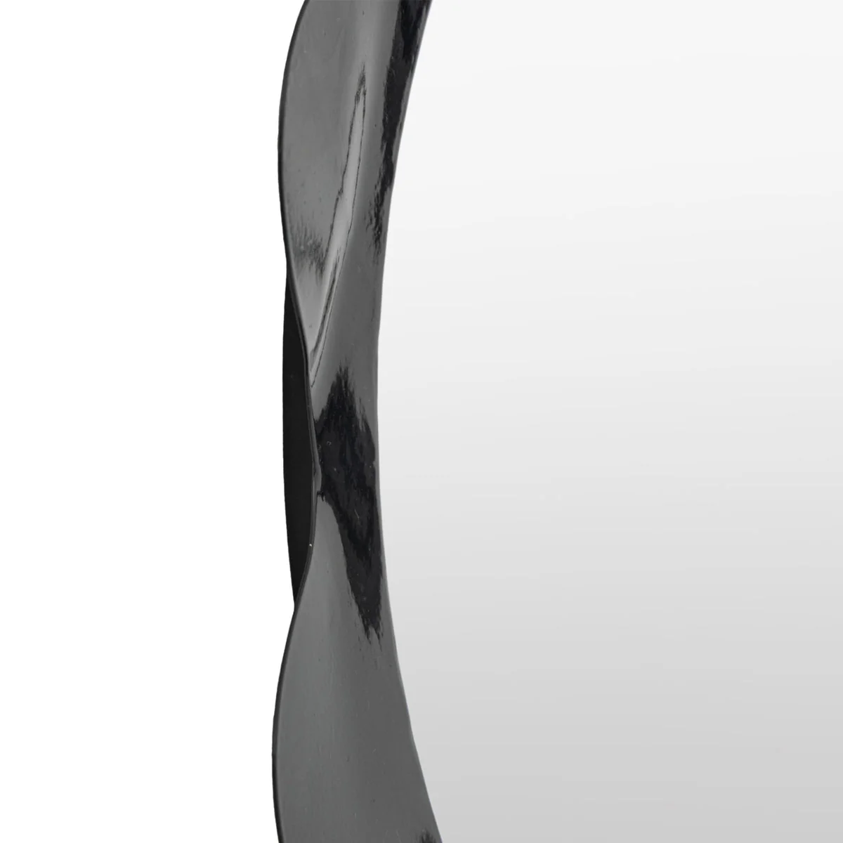 Gallery Direct Shoreditch Round Mirror Charcoal 600mm - Image 4