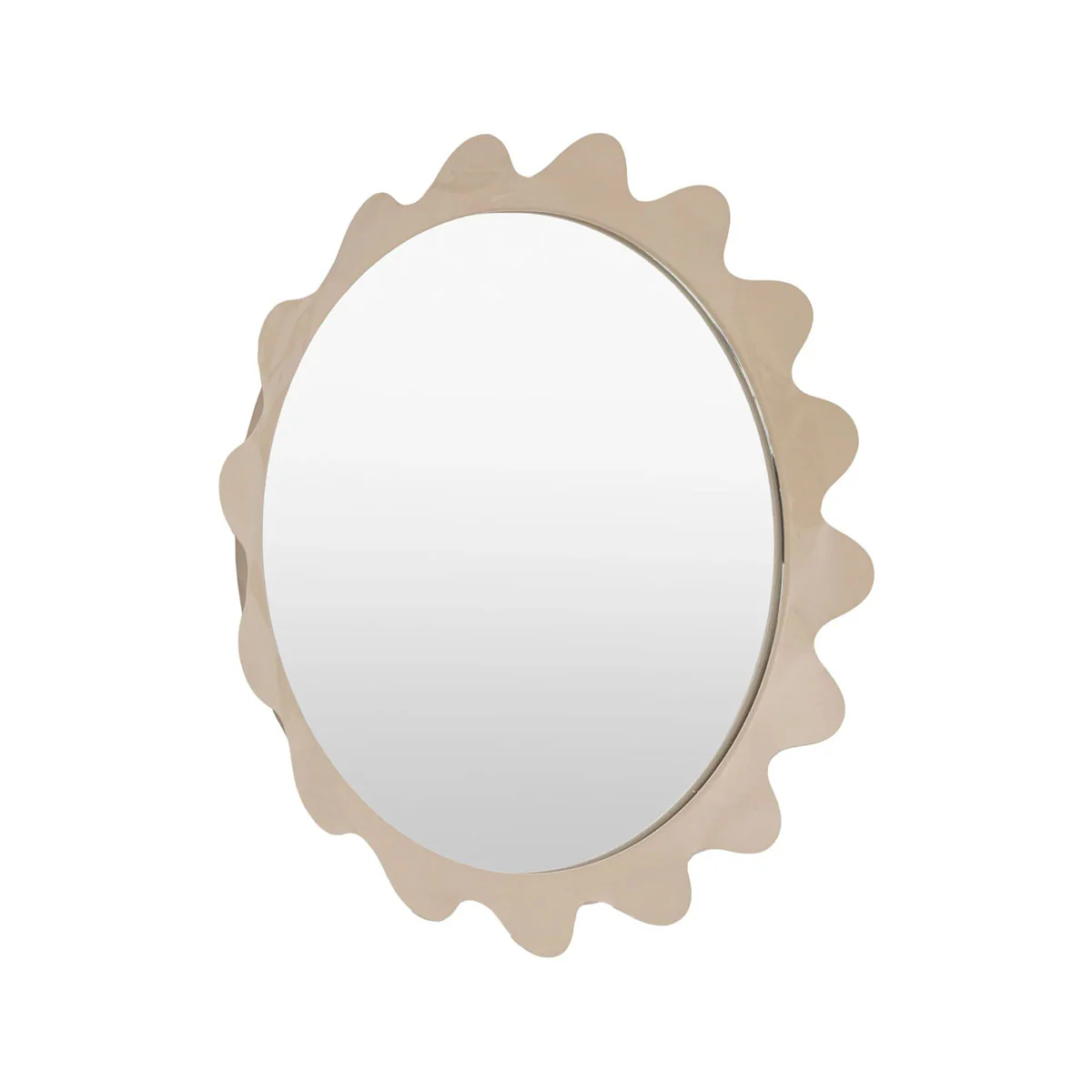 Gallery Direct Shoreditch Round Mirror Taupe 600mm - Image 3