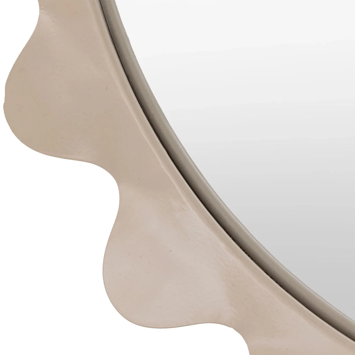 Gallery Direct Shoreditch Round Mirror Taupe 600mm - Image 5