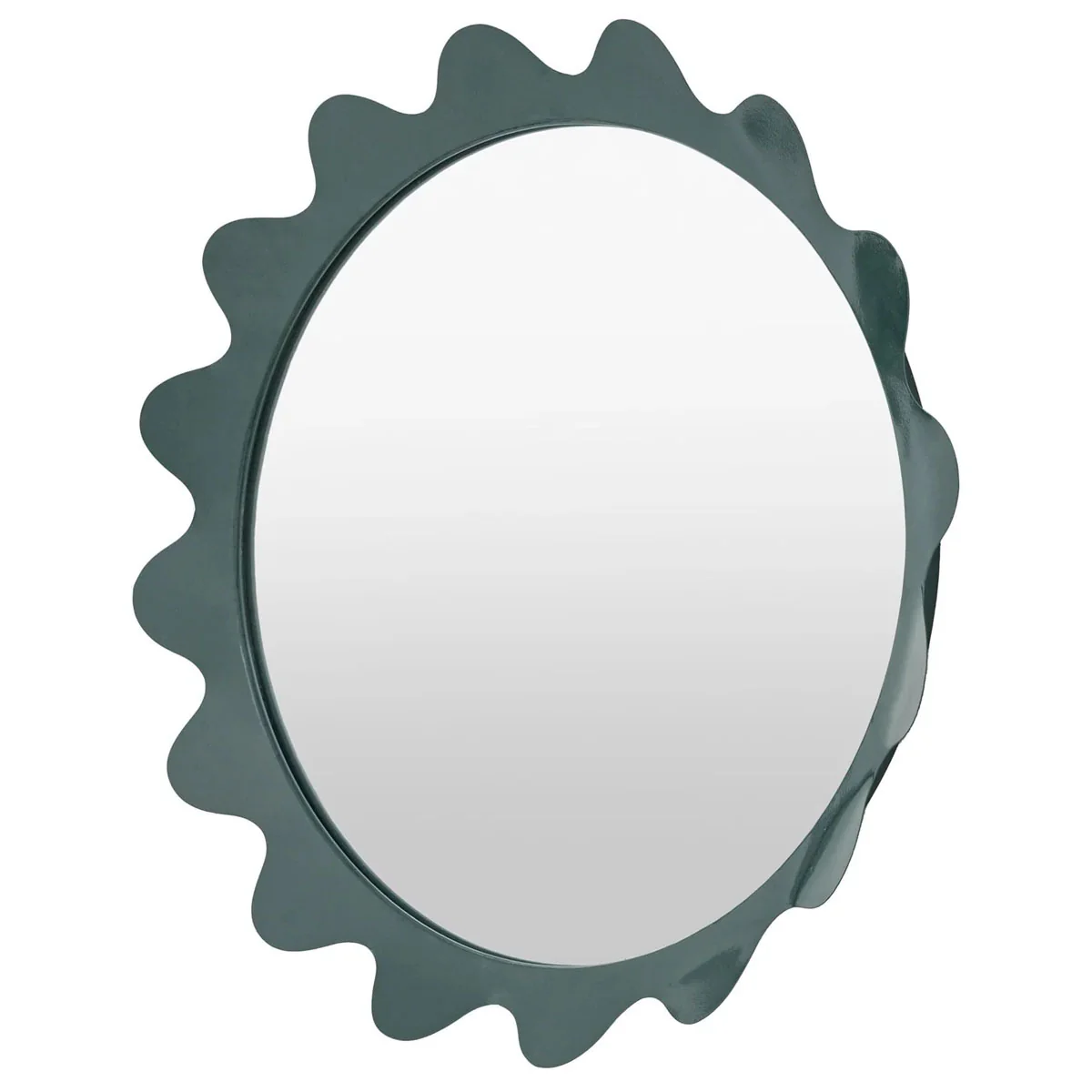 Gallery Direct Shoreditch Round Mirror Teal 600mm - Image 2