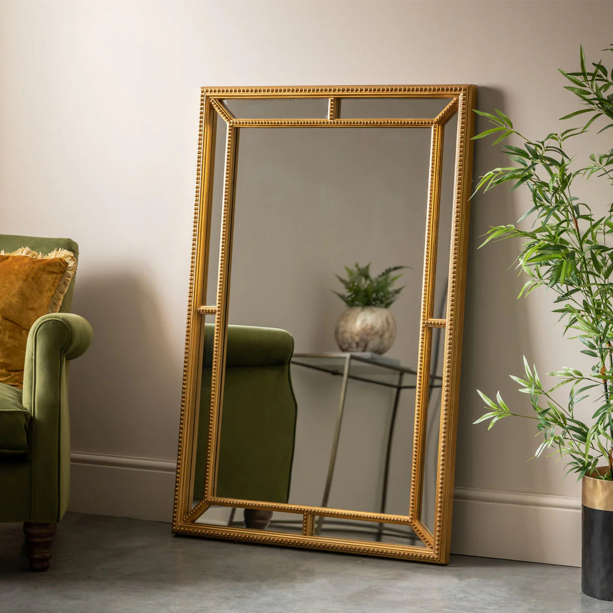 Gallery Direct Sinatra Rectangle Mirror Gold 1210x800mm - Image 4