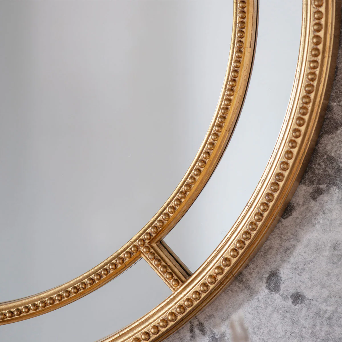 Gallery Direct Sinatra Round Mirror Gold 900x900mm - Image 2