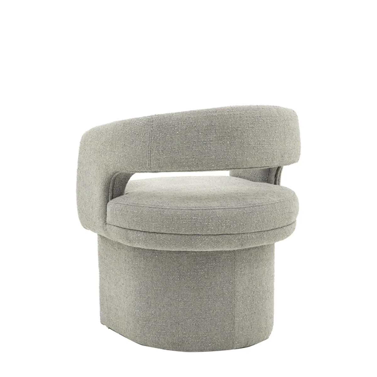 Gallery Direct Sloane Dining Chair Grey Boucle 640x600x760mm - Image 5