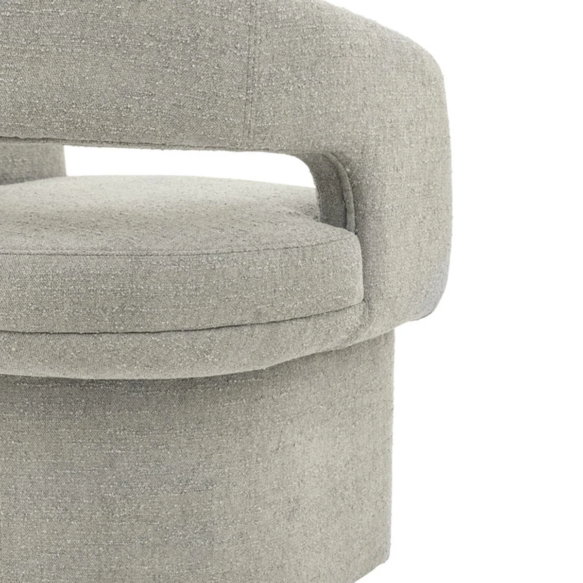 Gallery Direct Sloane Dining Chair Grey Boucle 640x600x760mm - Image 6