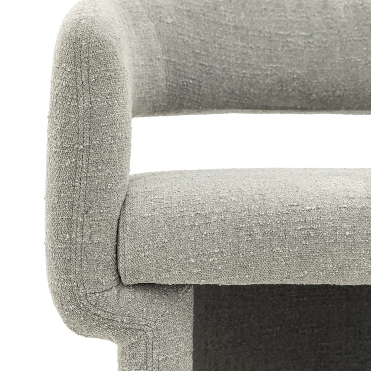 Gallery Direct Sloane Dining Chair Grey Boucle 640x600x760mm - Image 7