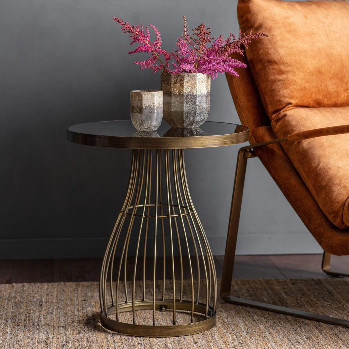 Gallery Direct Southgate Side Table Bronze 500x500x550mm - Image 3
