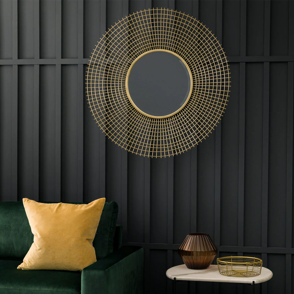 Gallery Direct Stafford Mirror 900x70x900mm - Image 4