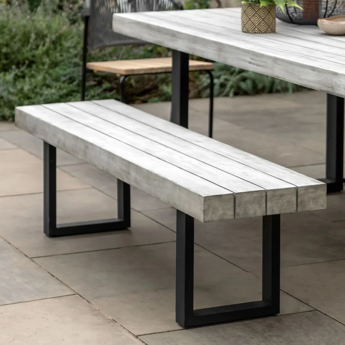 Gallery Direct Taranto Dining Bench 1600x400x450mm - Image 8