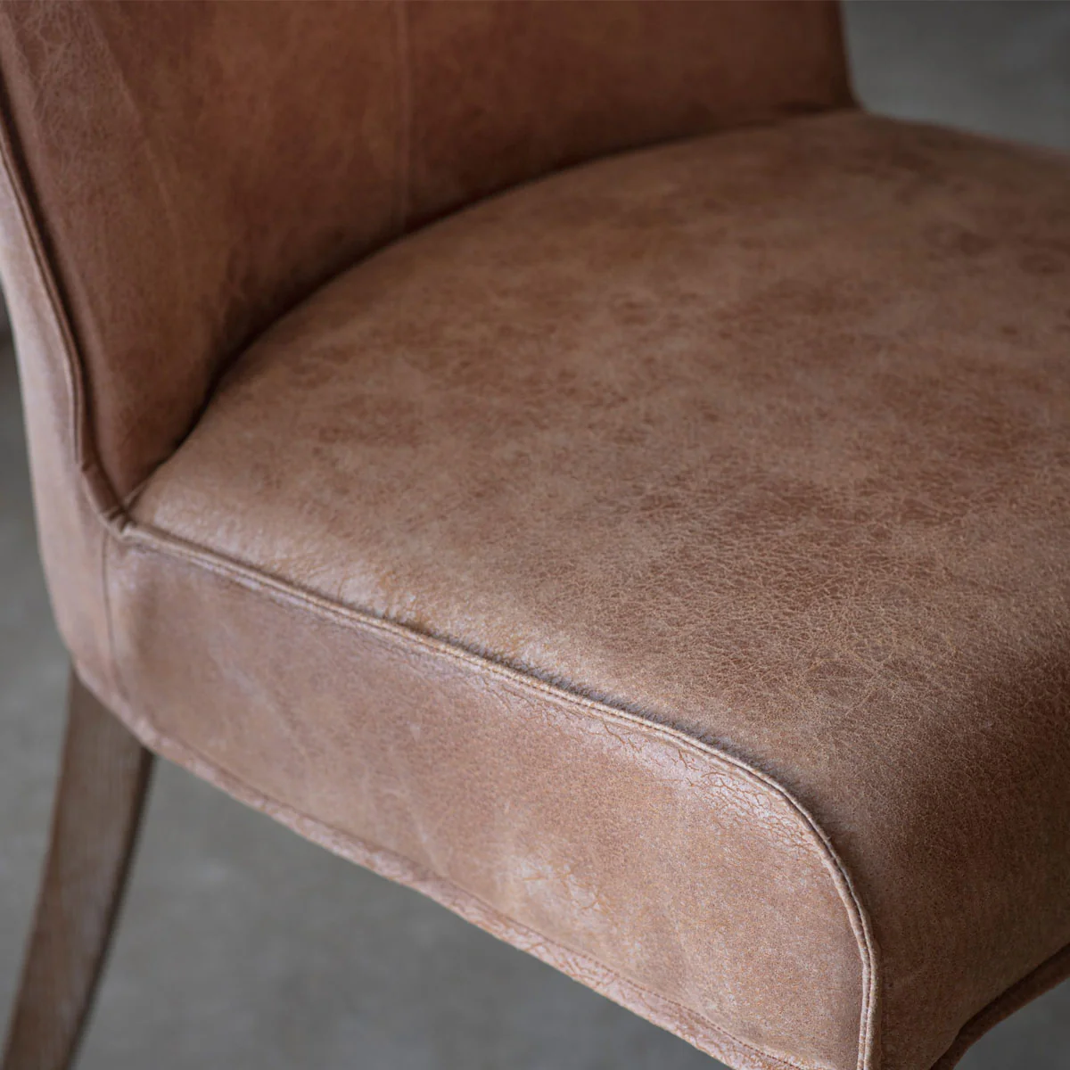Gallery Direct Tarnby Chair Brown Leather (2pk) - Image 5