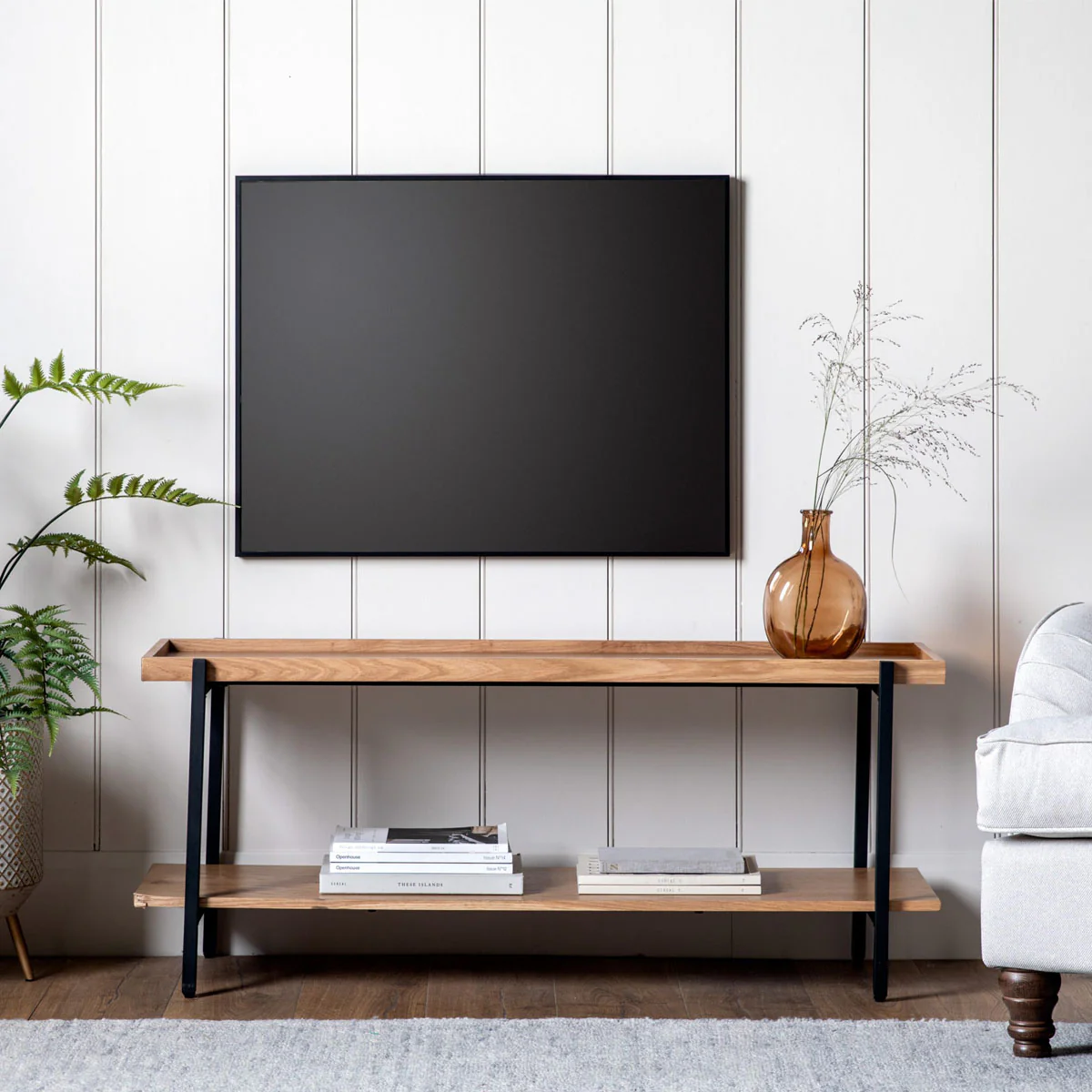 Gallery Direct Torrington Media Unit 1200x400x500mm - Image 5