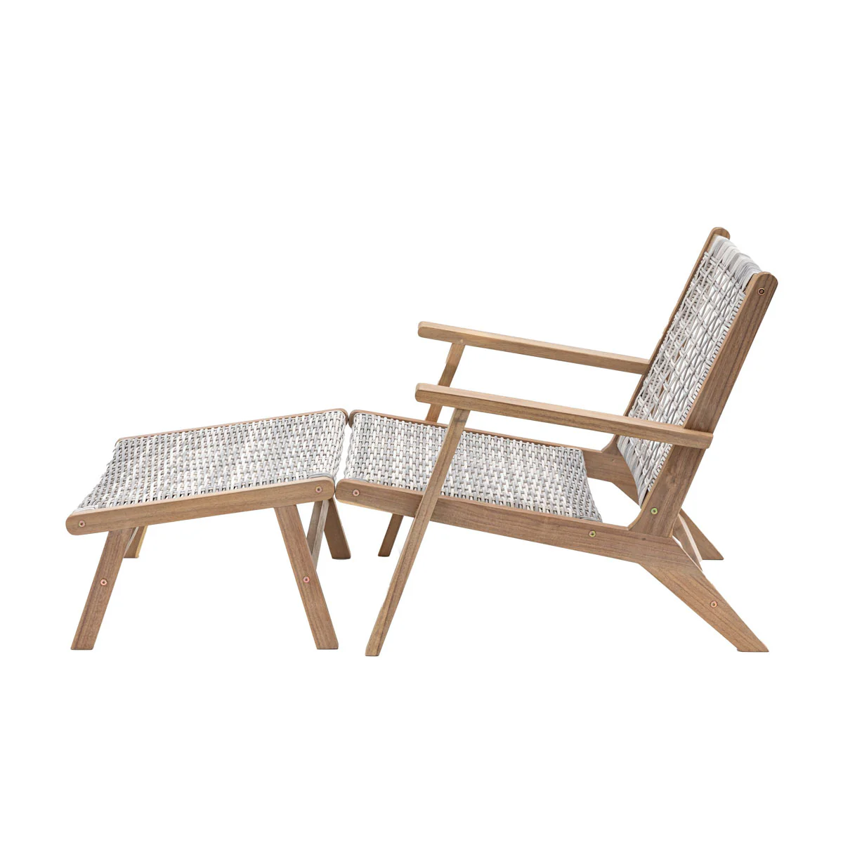 Gallery Direct Vatalos Lounge Chair with Footstool - Image 3