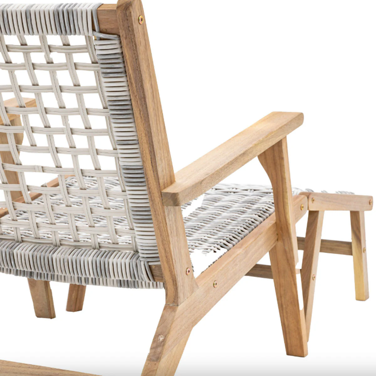 Gallery Direct Vatalos Lounge Chair with Footstool - Image 4