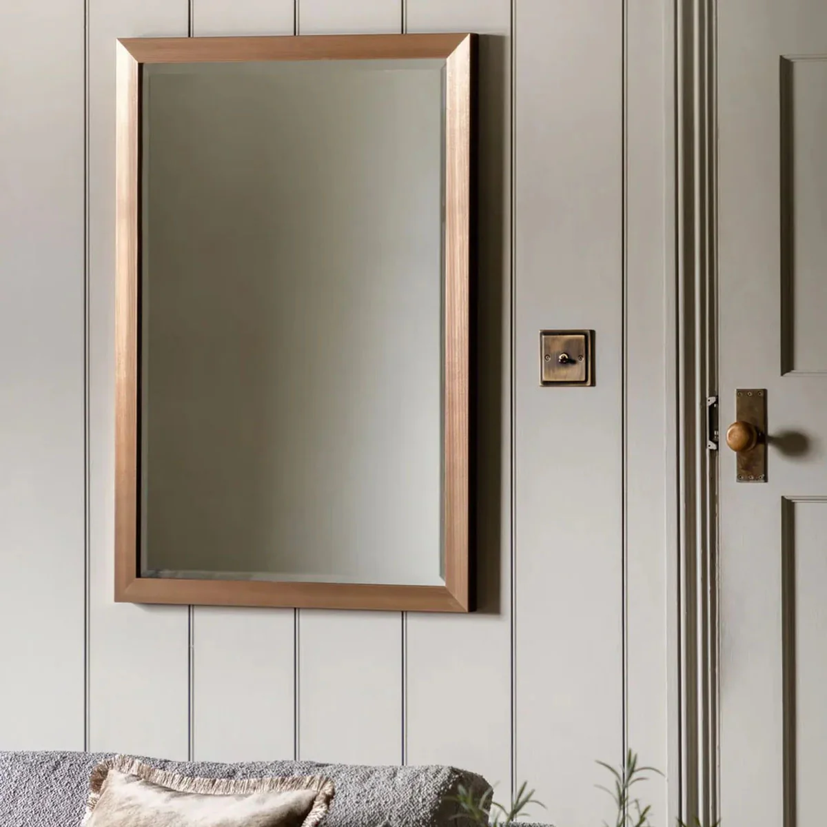 Gallery Direct Wallace Rectangle Mirror Bronze 970x670mm - Image 4