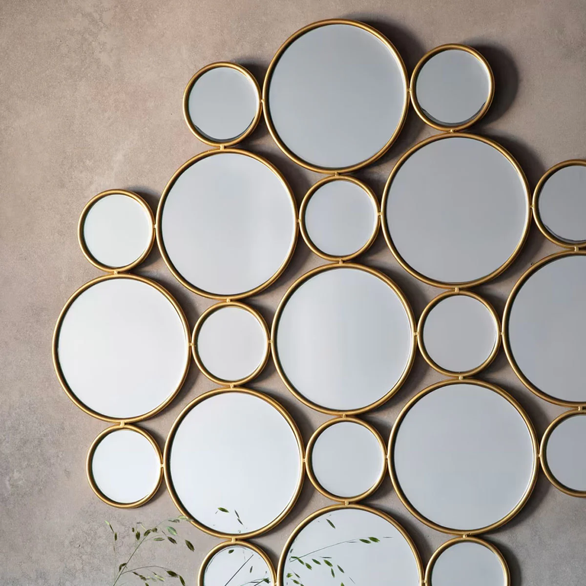 Gallery Direct Wallis Circles Mirror 910x910mm - Image 3