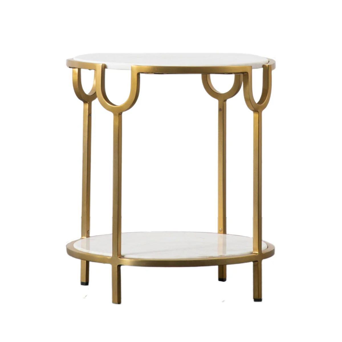 Gallery Direct Weston Side Table White Marble - Image 2