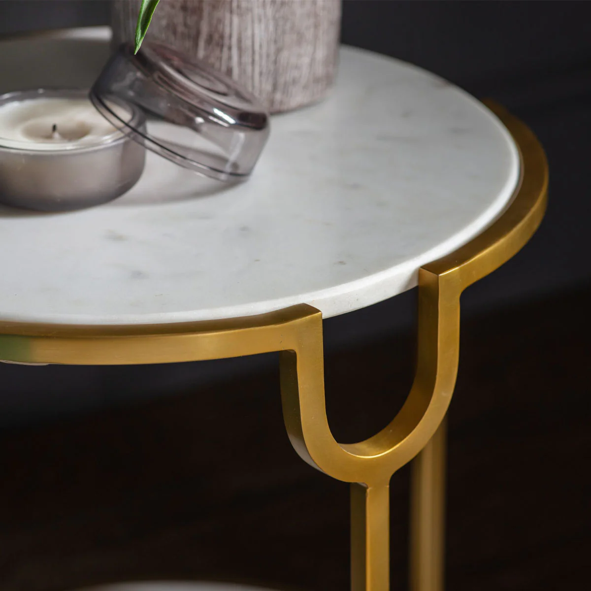 Gallery Direct Weston Side Table White Marble - Image 4