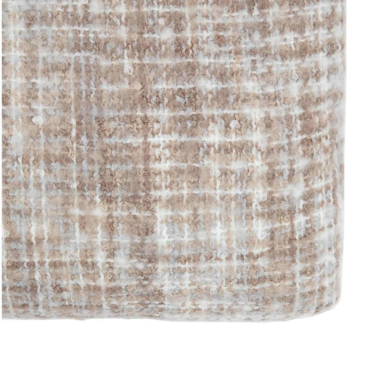 Gallery Direct Woven Natural Faux Mohair Sherpa Throw - Image 3