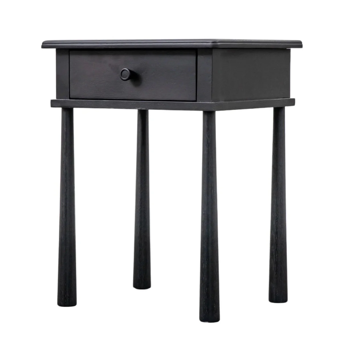 Gallery Direct Wycombe 1 Drawer Bedside Black 500x400x635mm - Image 2