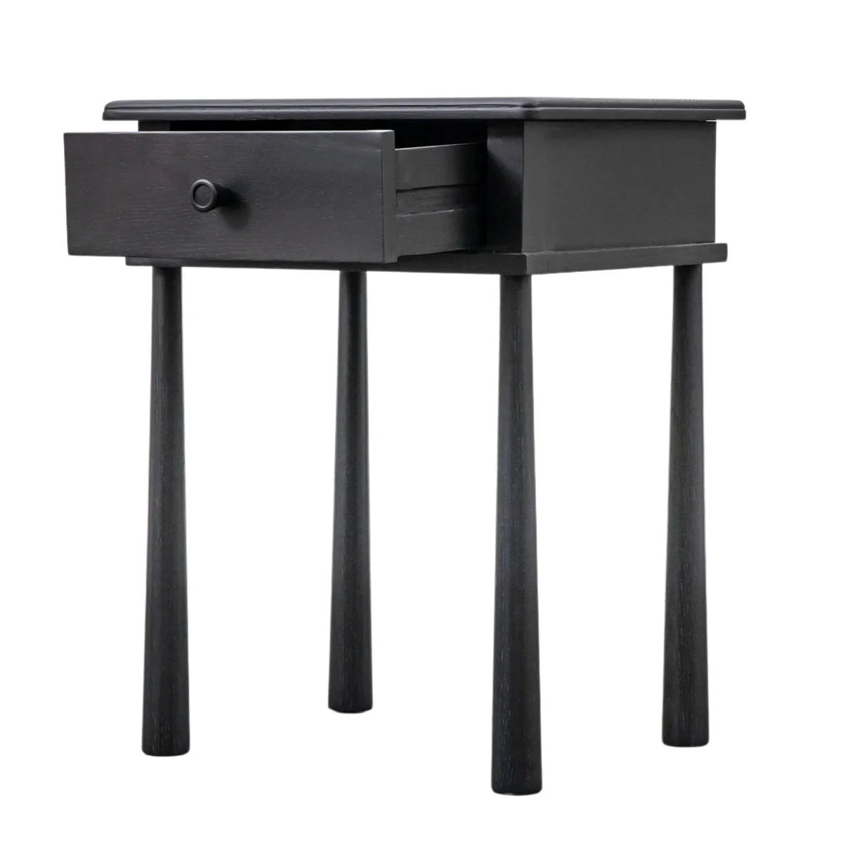 Gallery Direct Wycombe 1 Drawer Bedside Black 500x400x635mm - Image 3