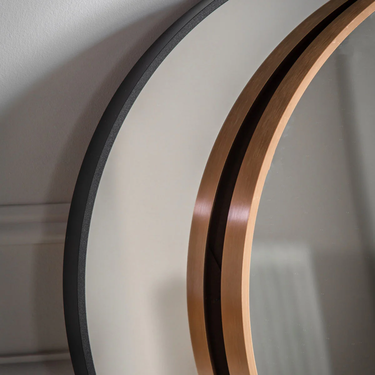 Gallery Direct Yardley Convex Round Mirror Black 800mm - Image 4
