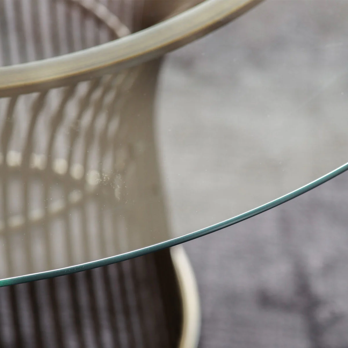Gallery Direct Zepplin Dining Table Bronze 1100x1100x760mm - Image 3