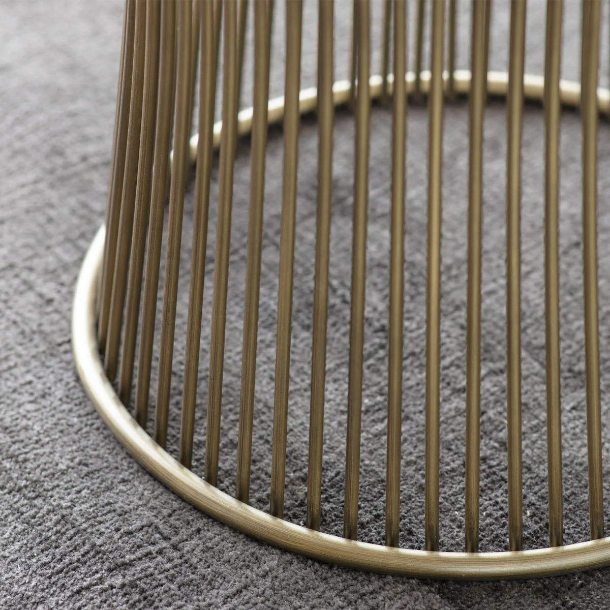 Gallery Direct Zepplin Dining Table Bronze 1100x1100x760mm - Image 4