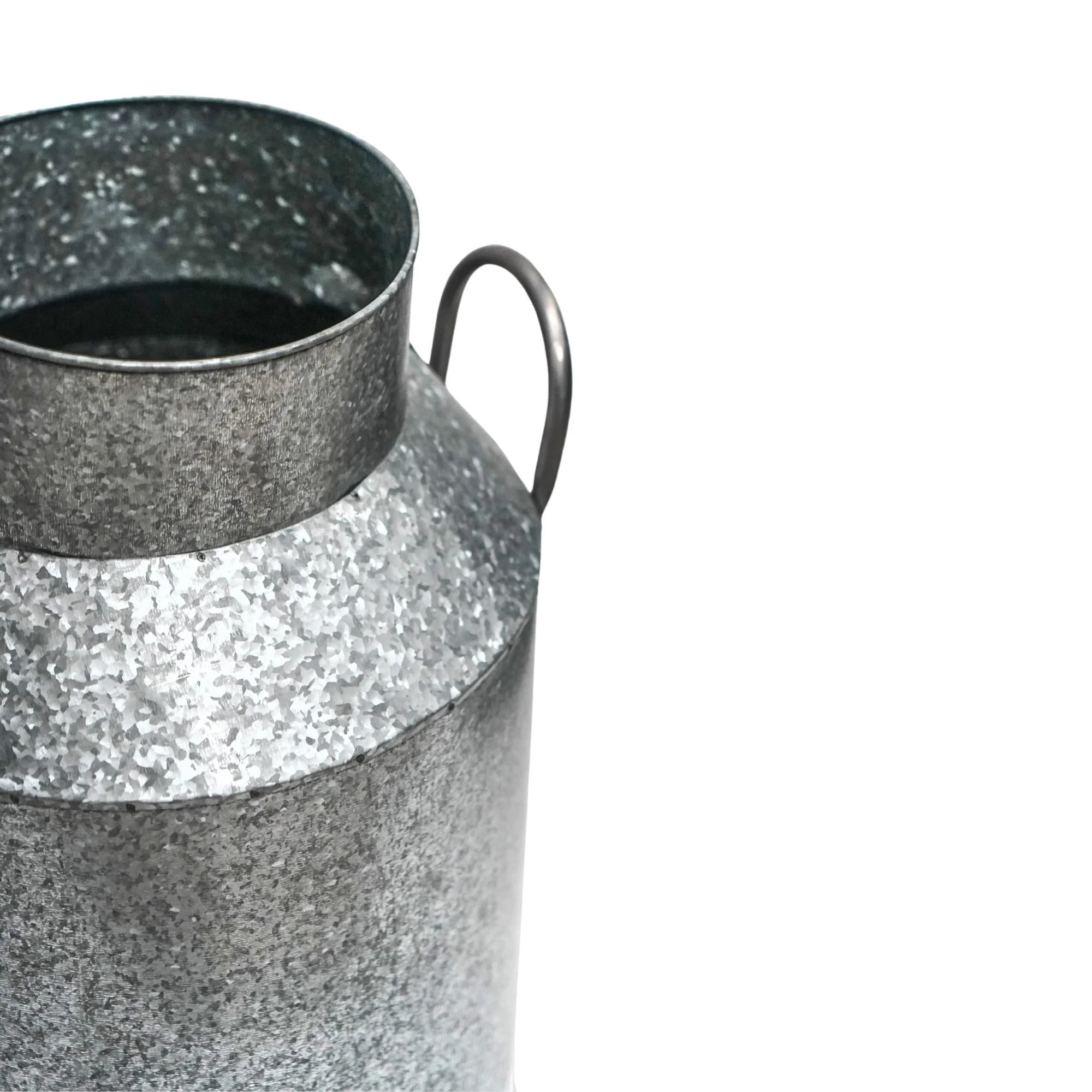 Ivyline Galvanised Milk Churn Planter - Image 4