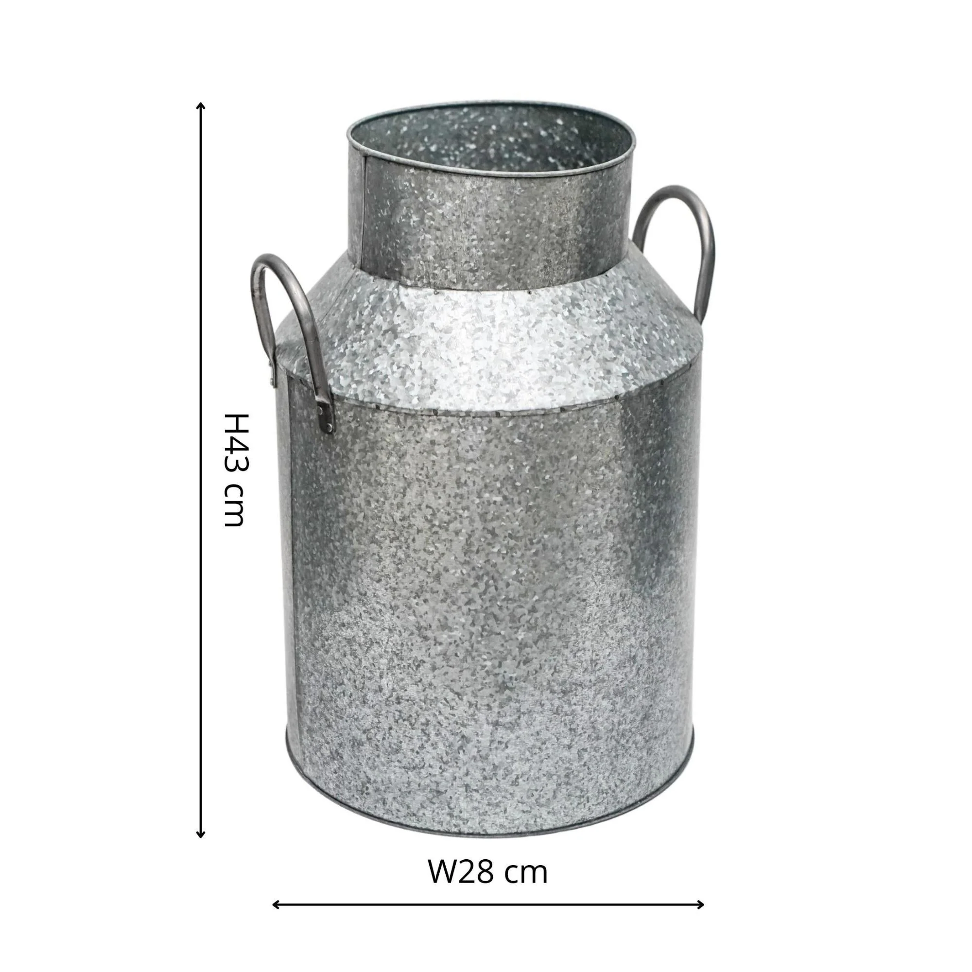 Ivyline Galvanised Milk Churn Planter - Image 7