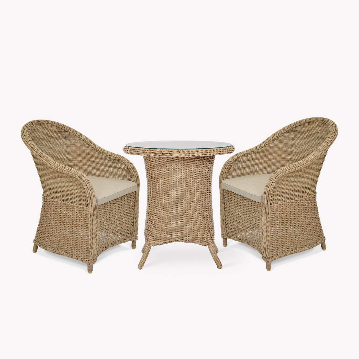 Garden Trading Brayford Bistro Set Dark Natural