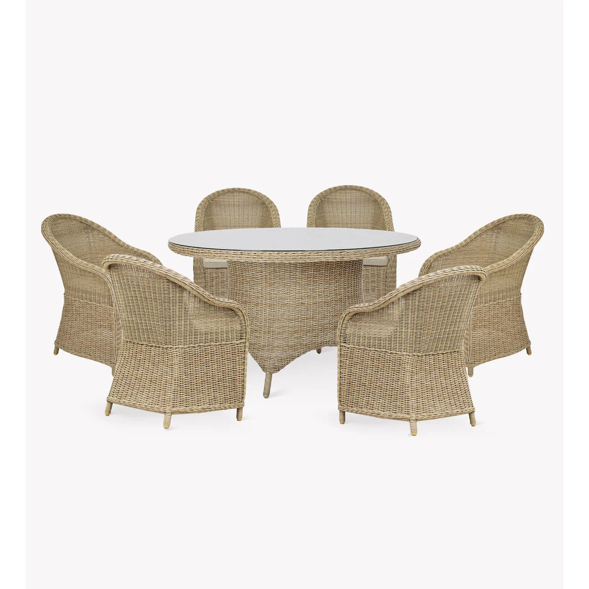 Garden Trading Brayford Round Dining Set Large Natural