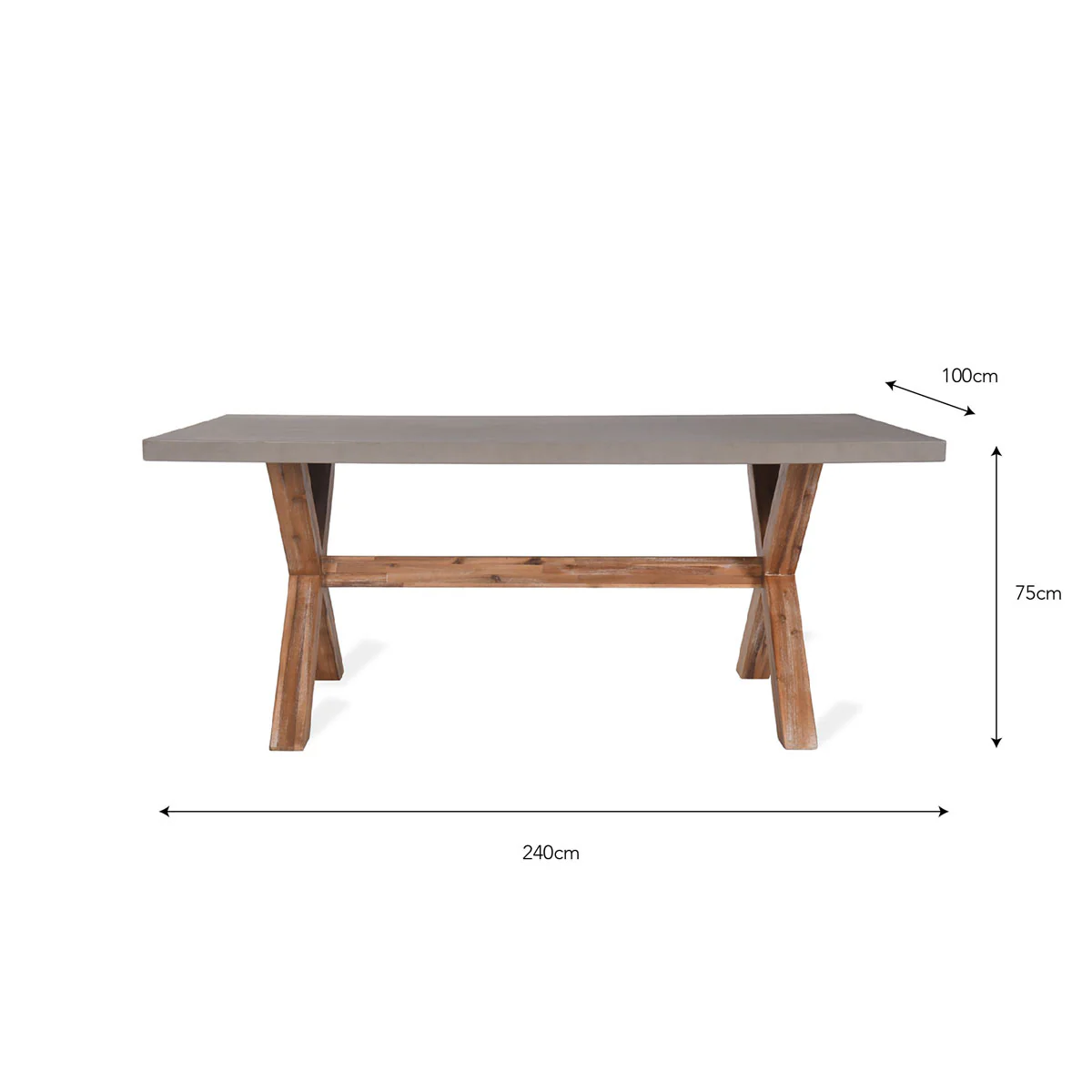 Garden Trading Burford Table Large Natural - Image 2