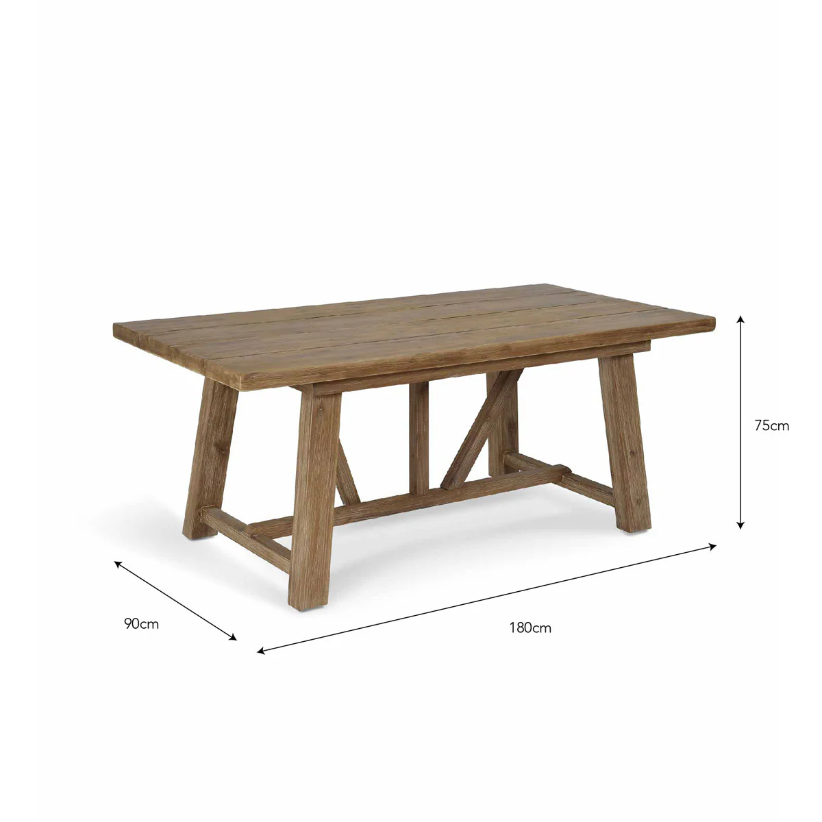Garden Trading Chilford Solid Wood Dining Table Small - Image 3