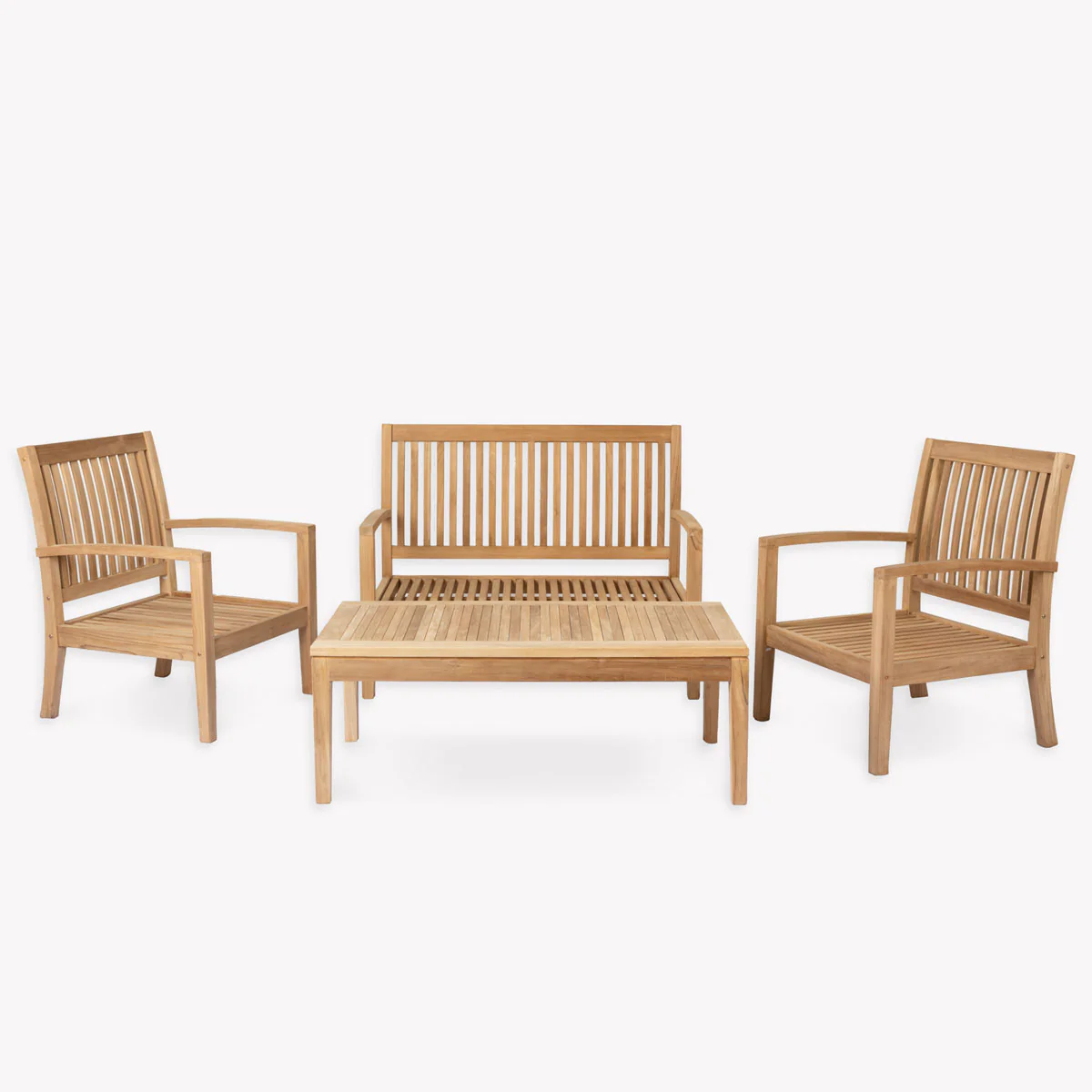 Garden Trading Comfort Teak 4 Seater & Coffee Table Set