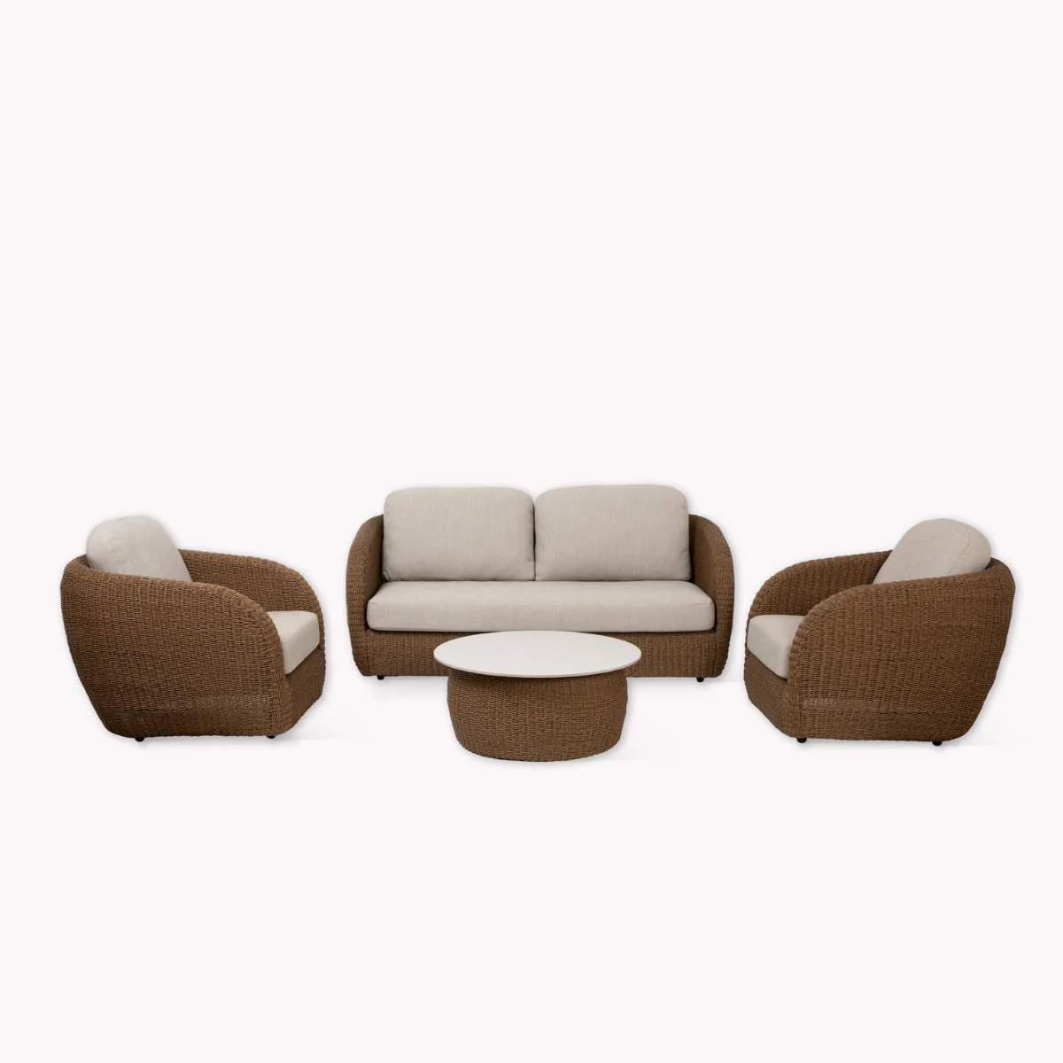 Garden Trading Hambridge 2 Seater Sofa Set Dark Natural