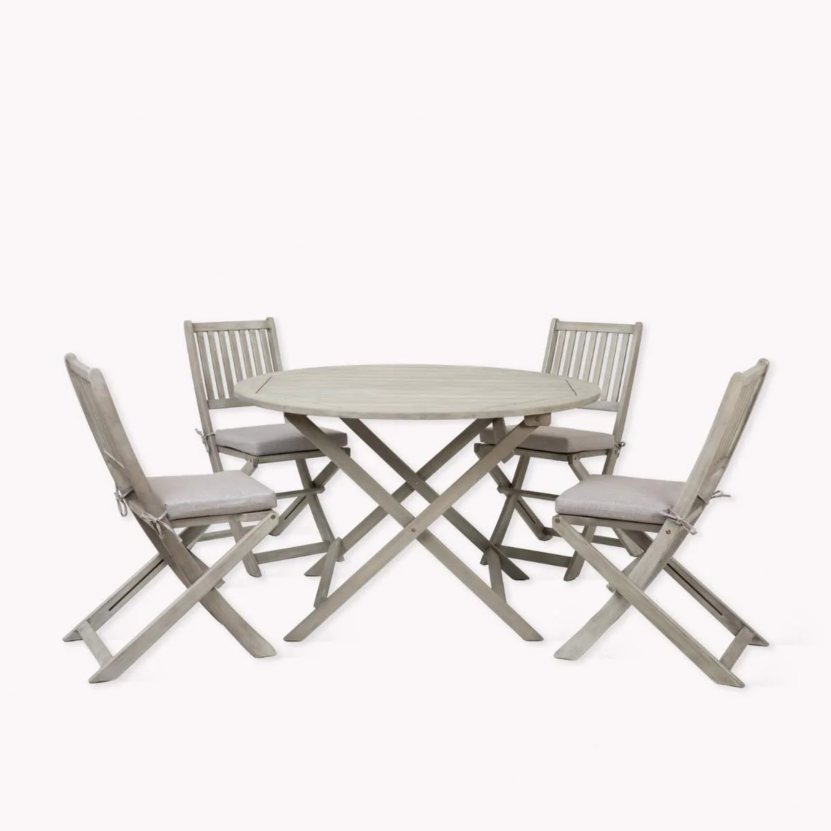 Garden Trading Letcombe 4 Seater Dining Set Whitewash