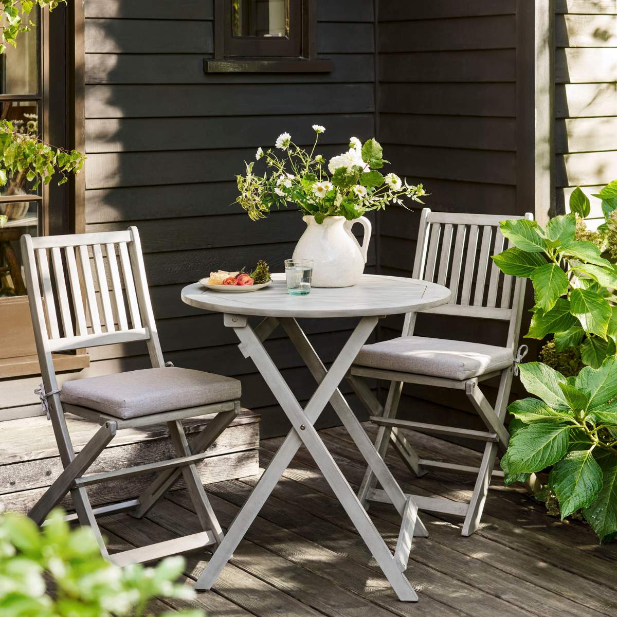 Garden Trading Letcombe Bistro Set Whitewash - Image 13