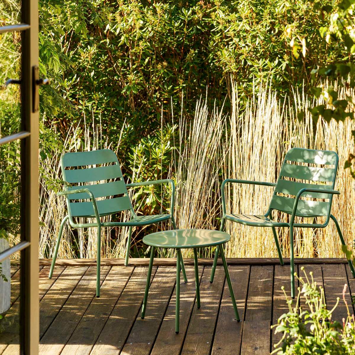 Garden Trading Newbridge Armchair Set Thistle Green - Image 10